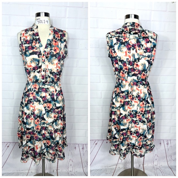 👗Like New |•SIMPLY VERA•| Pretty Colorful Dress - Picture 1 of 5